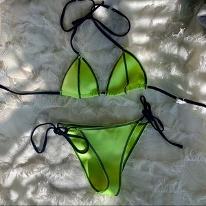 Neon bathing suit